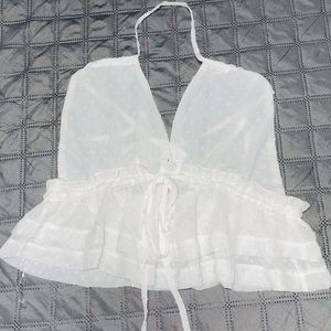 Fashion Nova white shirt size M